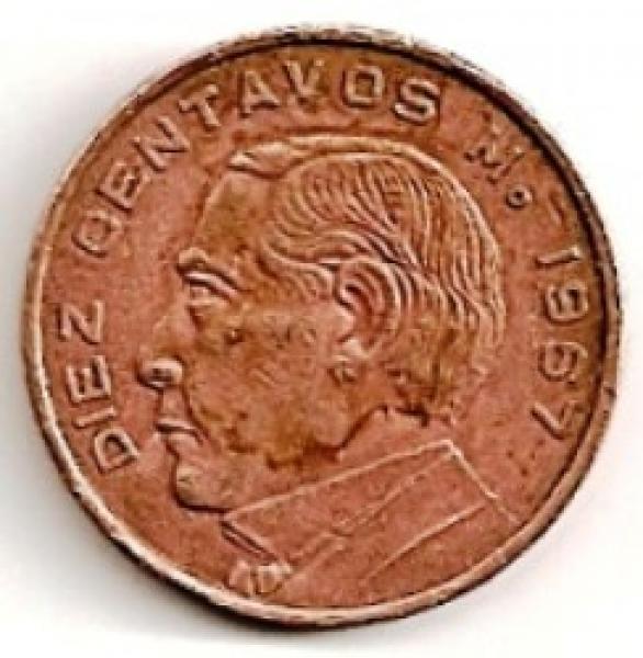 Meksika. 10 centavų ( 1959 ) XF